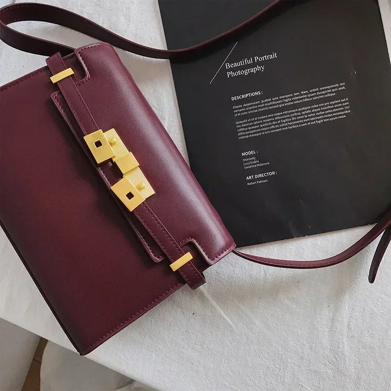 Autumn New Genuine Leather Women Shoulder Bags 2024 High Quality Retro Handbags Ladies Messenger Bag Day Clutches Black Brown