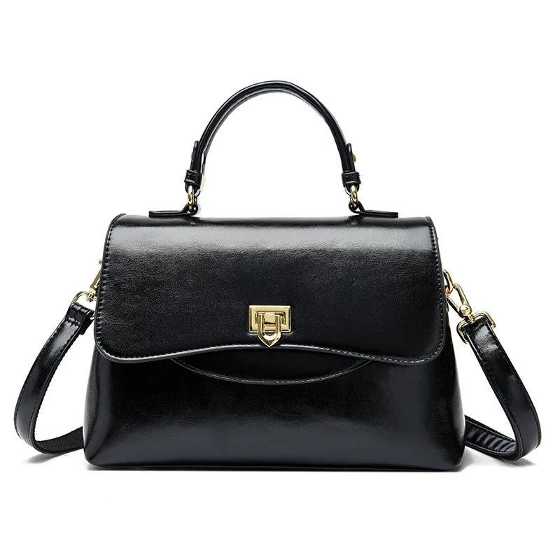 Luxury Large Capacity Multilayer Shoulder Messenger Bag High Quality Leather Handbag Women Designer Crossbody Sac Female Tote