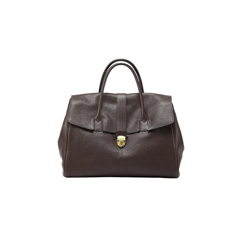 Jamhoo England Style Tote Bags For Women Luxury Designer Handbag And Purse 2024 New Vintage Lock Large Capacity Underarm Bag