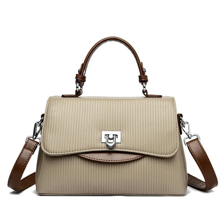 Luxury Large Capacity Multilayer Shoulder Messenger Bag High Quality Leather Handbag Women Designer Crossbody Sac Female Tote