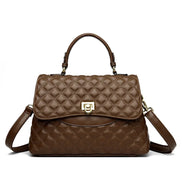 Luxury Large Capacity Multilayer Shoulder Messenger Bag High Quality Leather Handbag Women Designer Crossbody Sac Female Tote