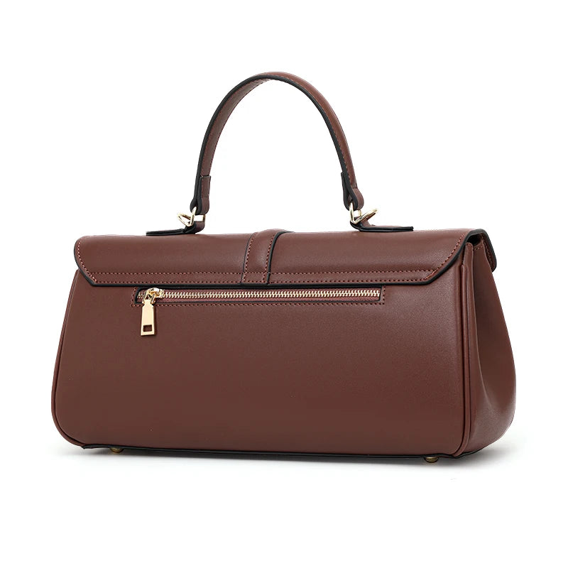 Aidrani Genuine Leather Women's Handbag New Trendy 2026 High Texture Stylish Bag Fashion Cowhide Shoulder Bag