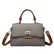 Luxury Large Capacity Multilayer Shoulder Messenger Bag High Quality Leather Handbag Women Designer Crossbody Sac Female Tote