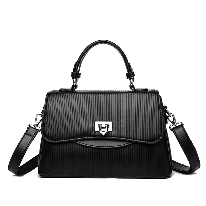 Luxury Large Capacity Multilayer Shoulder Messenger Bag High Quality Leather Handbag Women Designer Crossbody Sac Female Tote