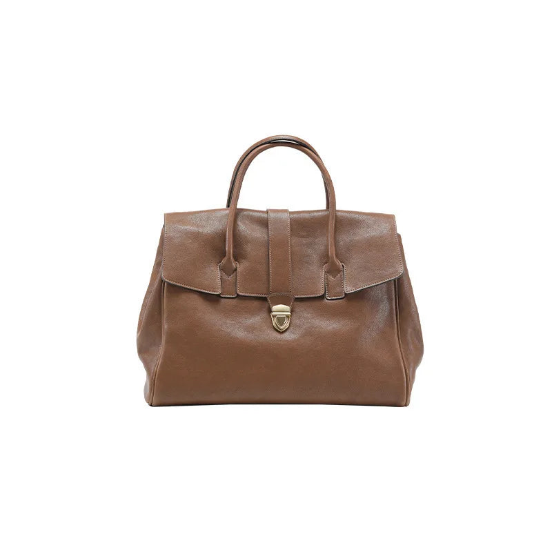 Jamhoo England Style Tote Bags For Women Luxury Designer Handbag And Purse 2024 New Vintage Lock Large Capacity Underarm Bag