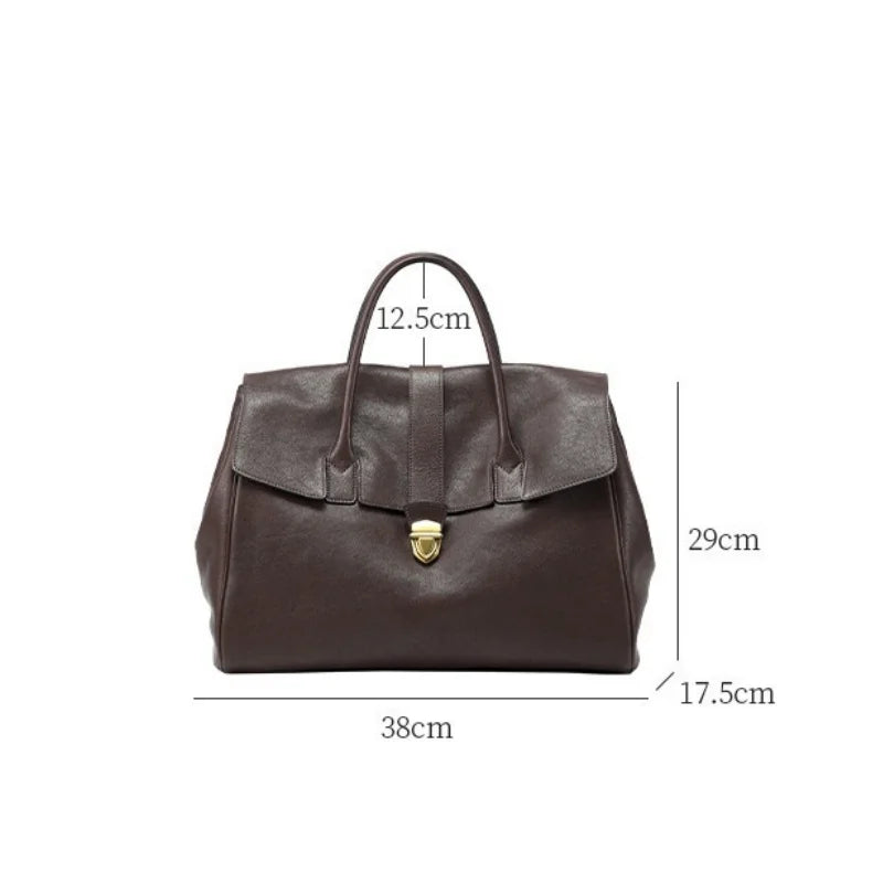 Jamhoo England Style Tote Bags For Women Luxury Designer Handbag And Purse 2024 New Vintage Lock Large Capacity Underarm Bag