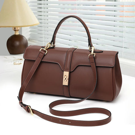 Aidrani Genuine Leather Women's Handbag New Trendy 2026 High Texture Stylish Bag Fashion Cowhide Shoulder Bag