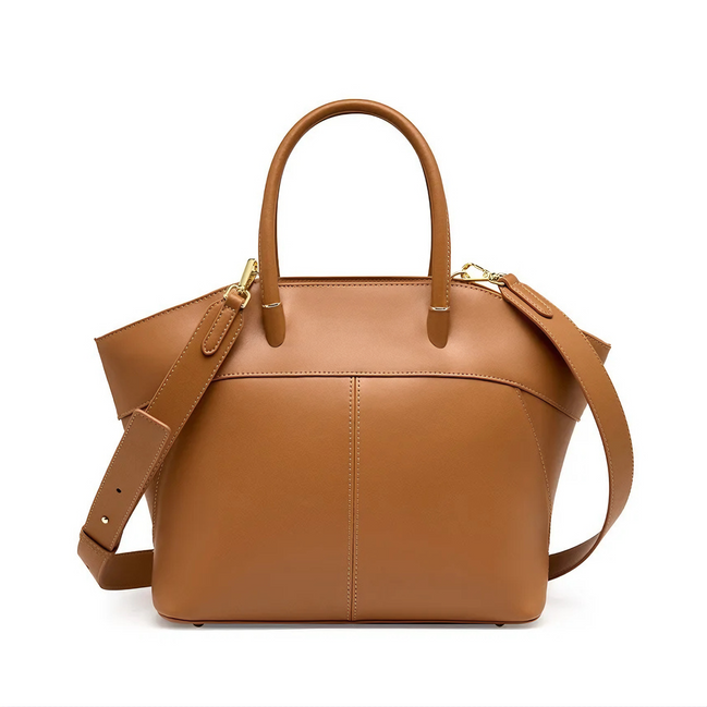 Genuine Cowhide Leather Women Top-Handbags Free Shipping Fashion Bucket Bag Ladies Tote Bags Luxury Female Shoulder Bags