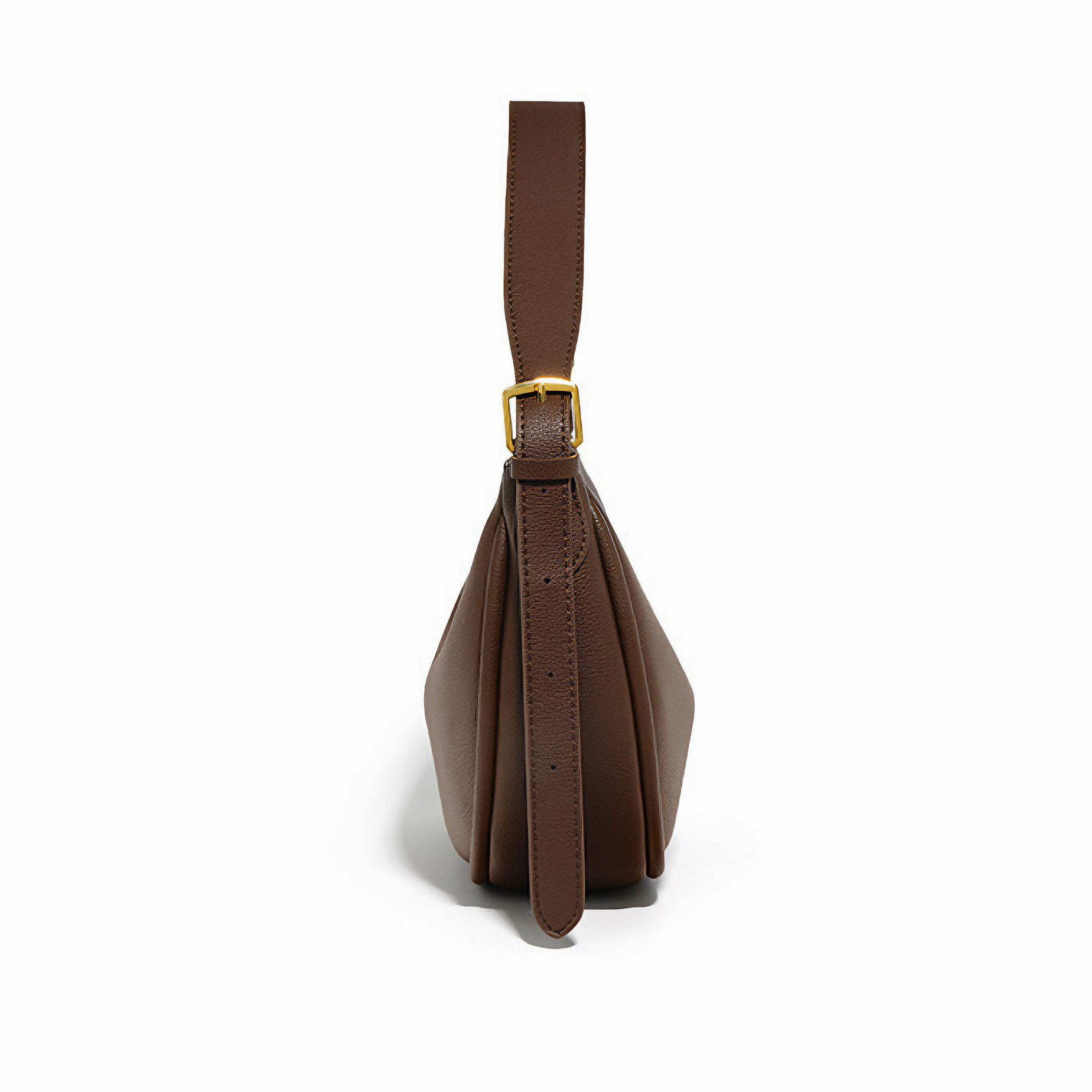 Bolsa feminina média em couro genuíno split marrom - Sereinna