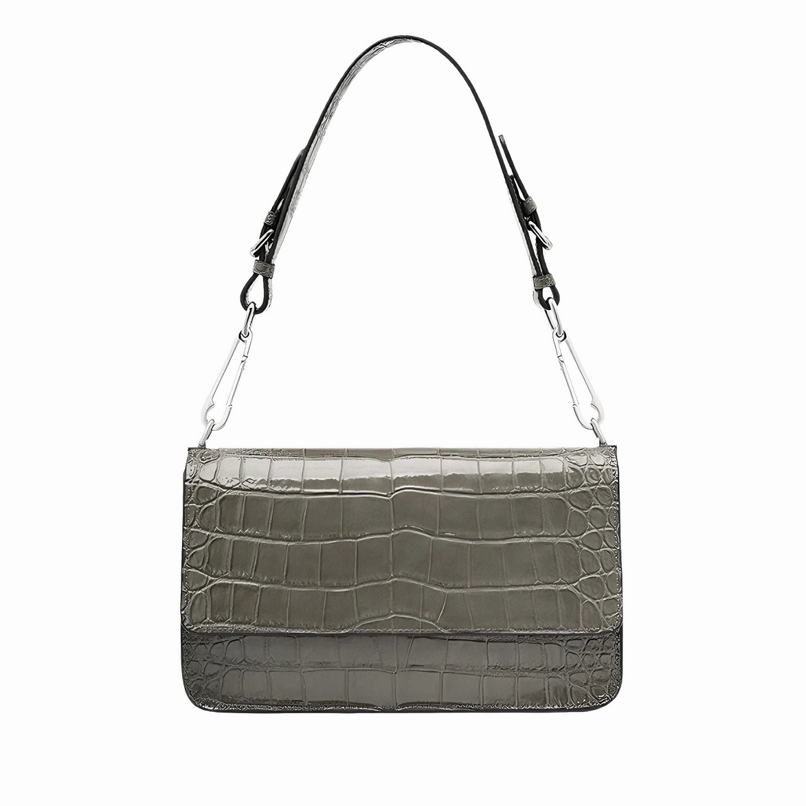 Bolsa feminina pequena em couro genuíno split verde - Sereinna