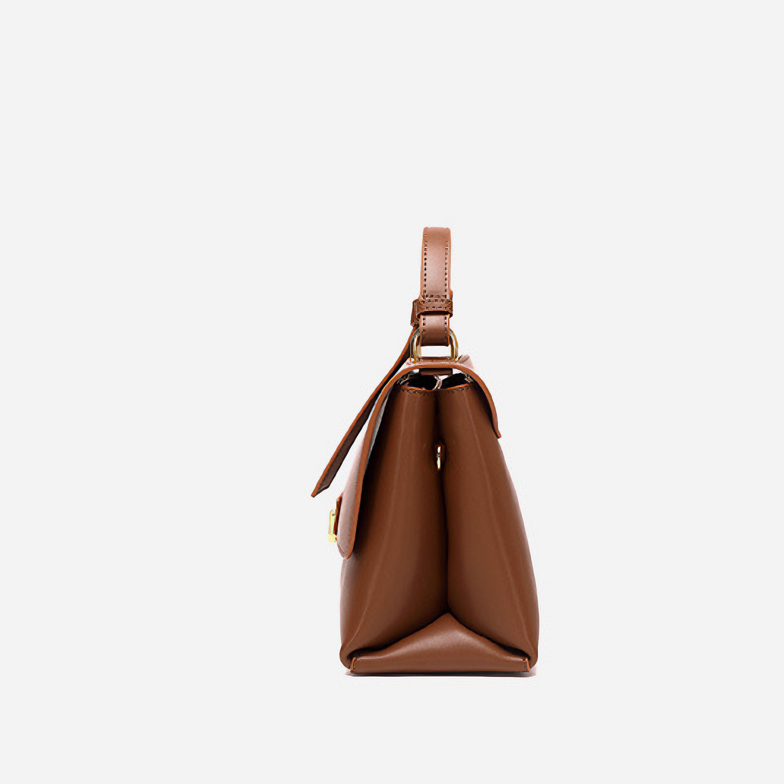 Bolsa Feminina Pequena em Couro Split Marrom - Sereinna