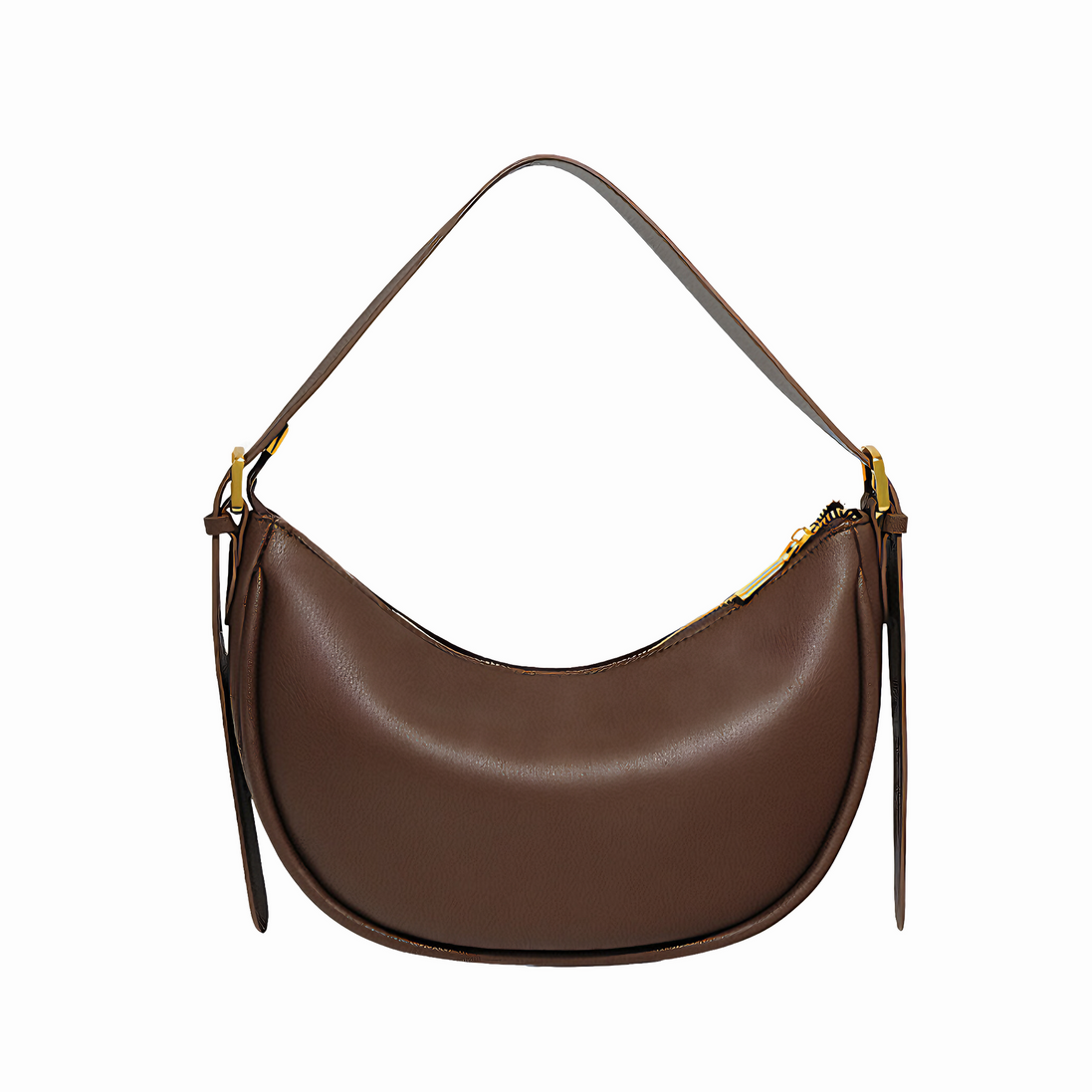 Bolsa feminina média em couro genuíno split marrom - Sereinna