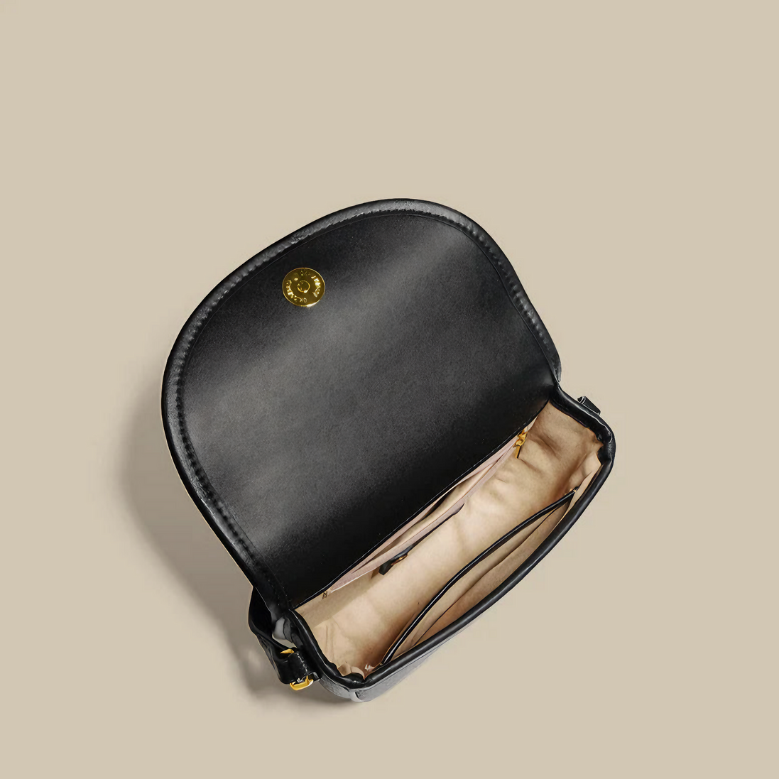 Bolsa Feminina Pequena em Couro Genuíno Preta - Sereinna