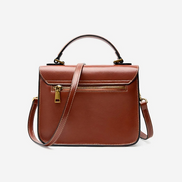 Bolsa feminina pequena em couro genuíno split marrom - Sereinna