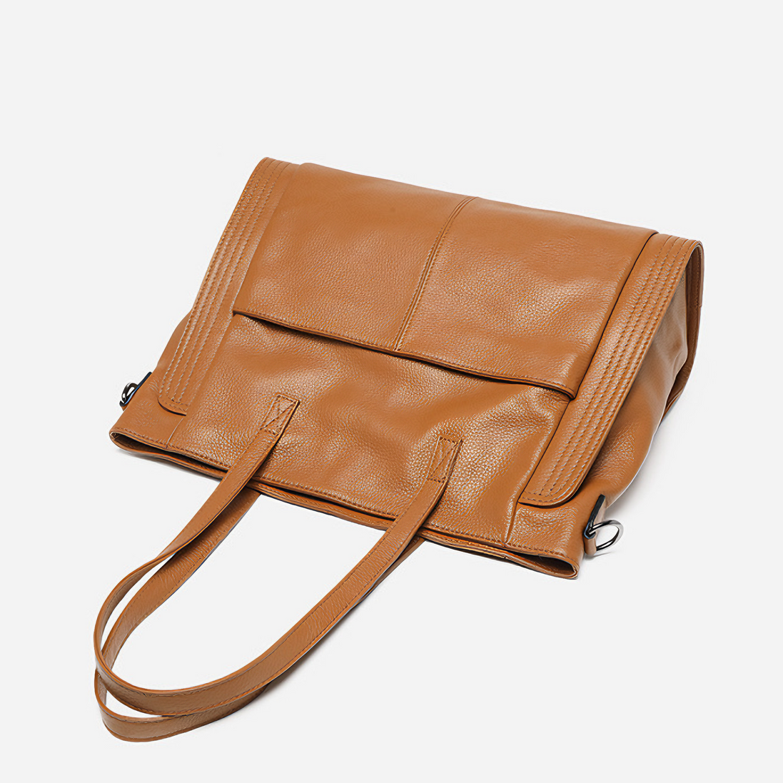 Bolsa Grande em Couro Genuíno Marrom - Sereinna