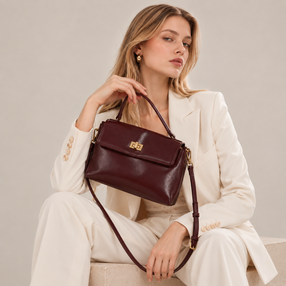 Sloane Top-Handle Bag - Genuine Leather