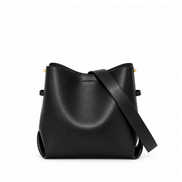 Charm Bucket Bag - Genuine Leather