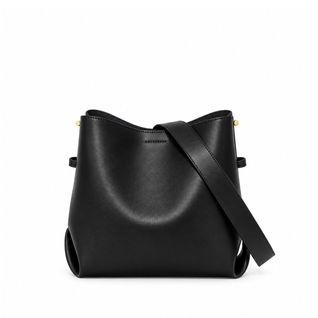 Charm Bucket Bag - Genuine Leather