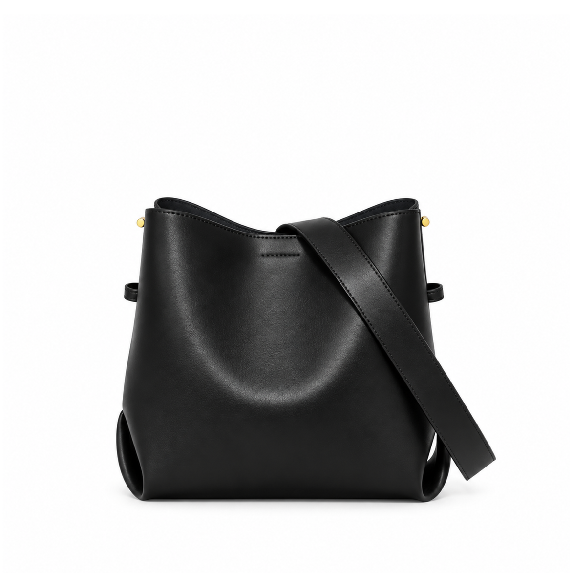 Charm Bucket Bag - Genuine Leather