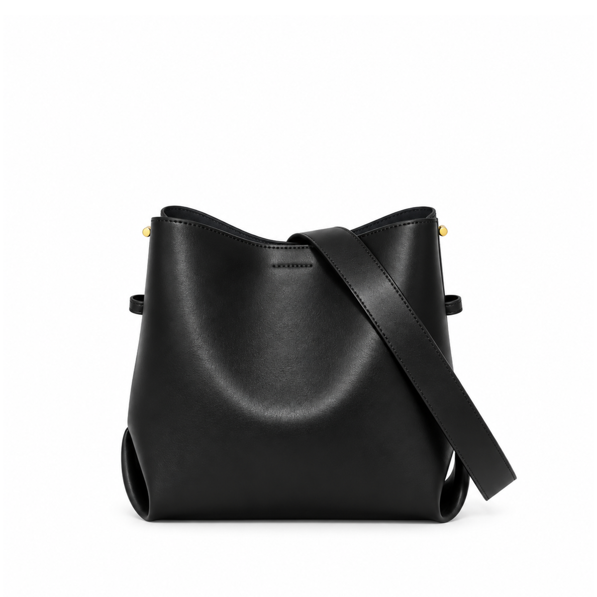 Charm Bucket Bag - Genuine Leather