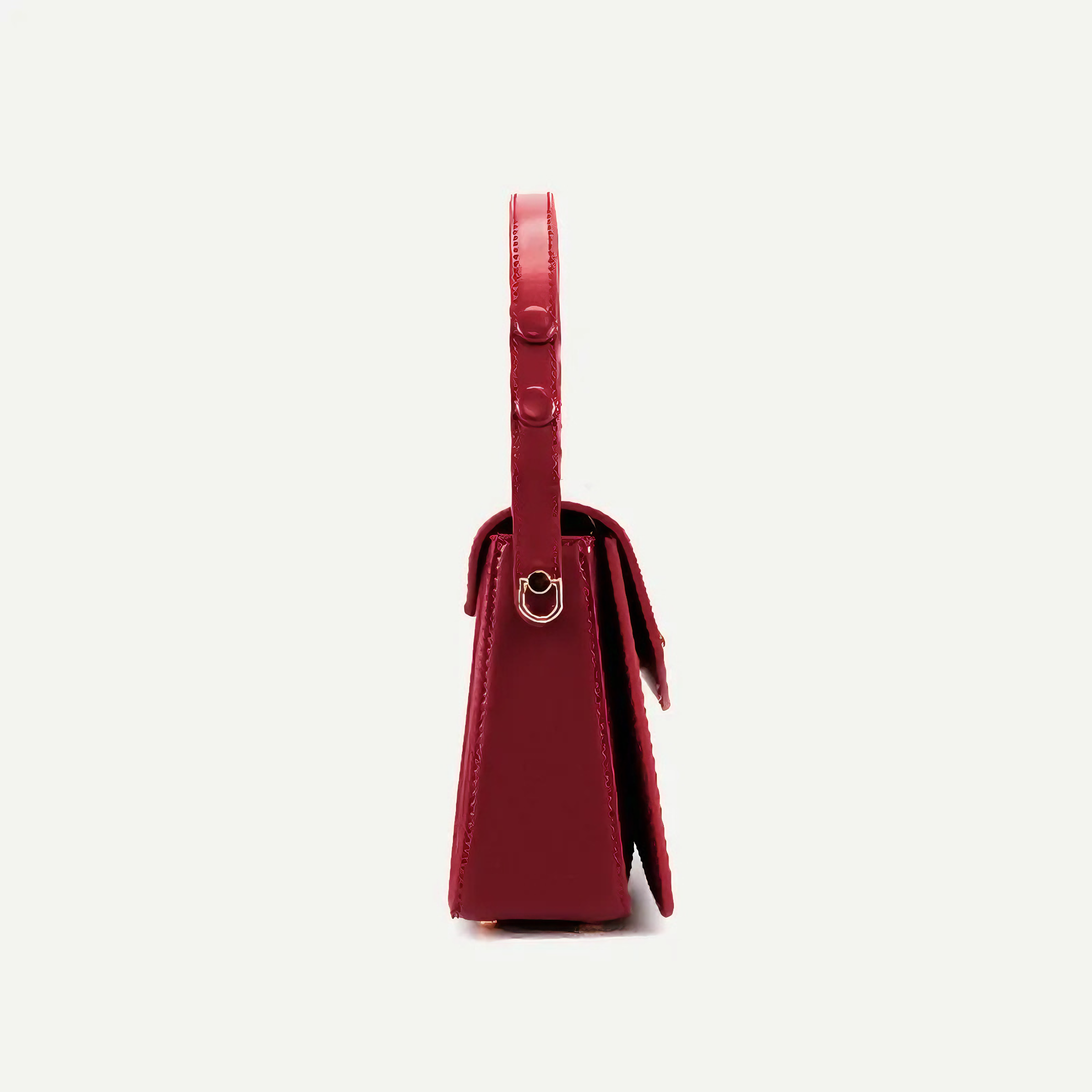 Bolsa pequena em couro split vermelha - Sereinna