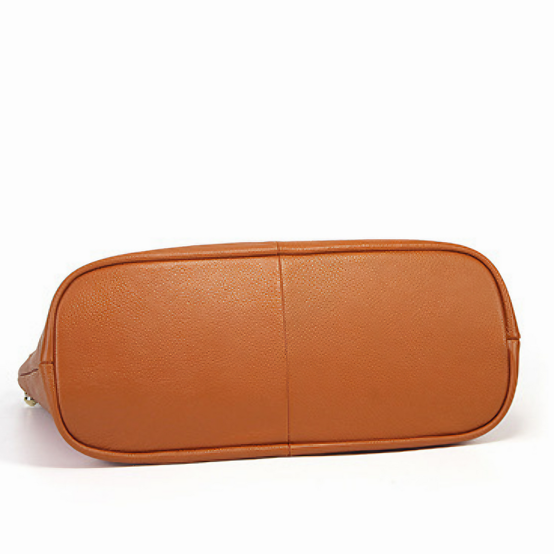 Bolsa Feminina Grande em Couro Genuíno Caramelo - Sereinna