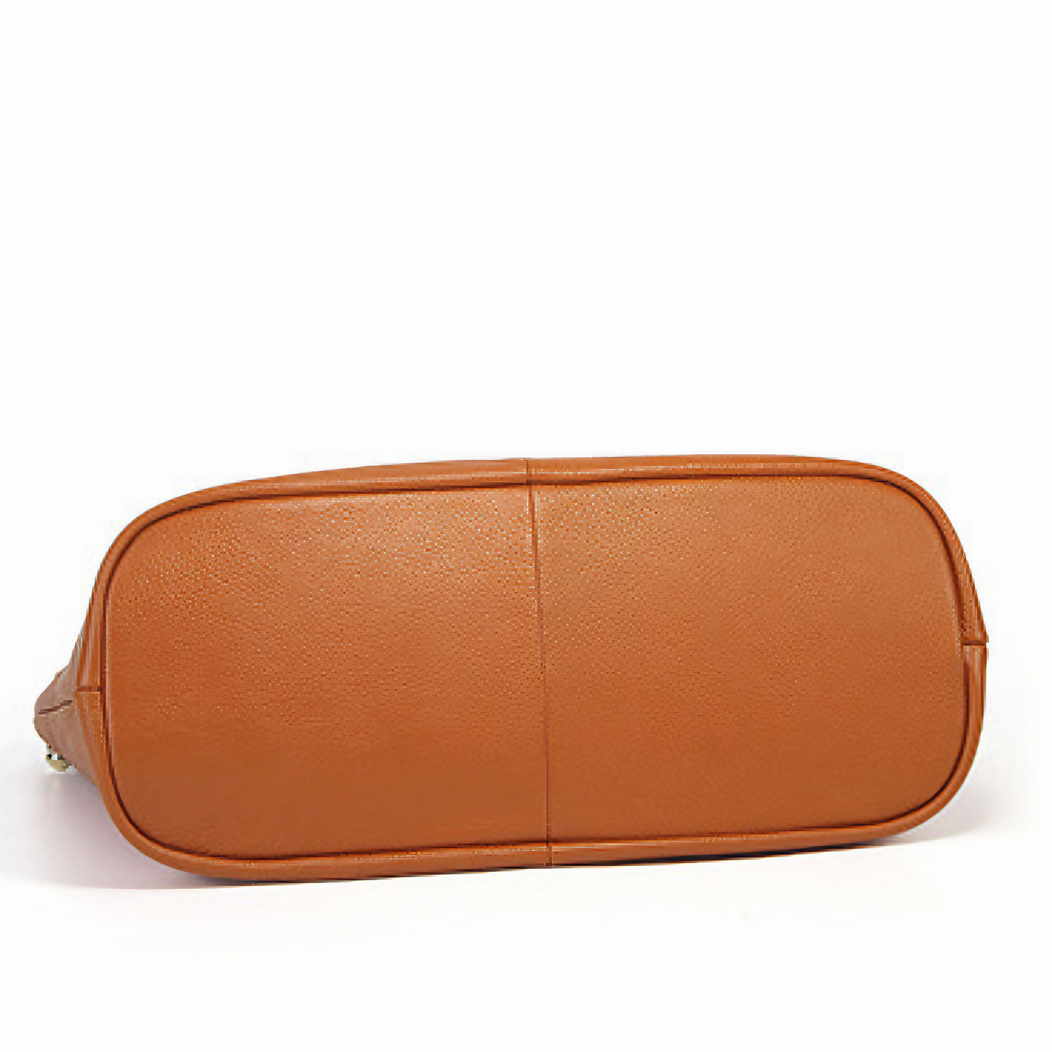 Bolsa Feminina Grande em Couro Genuíno Caramelo - Sereinna