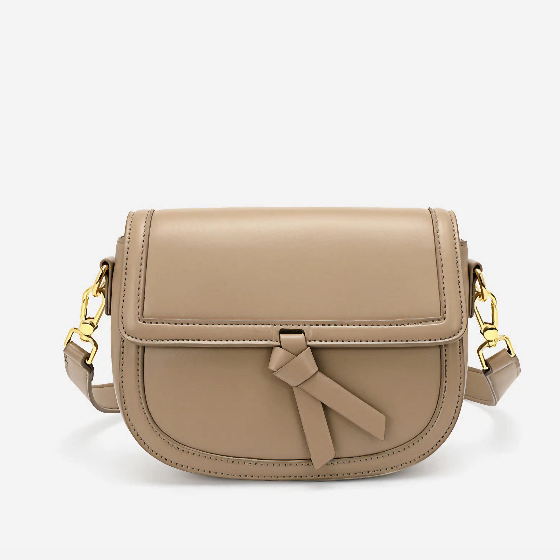 Bolsa pequena em couro split cinza - Sereinna