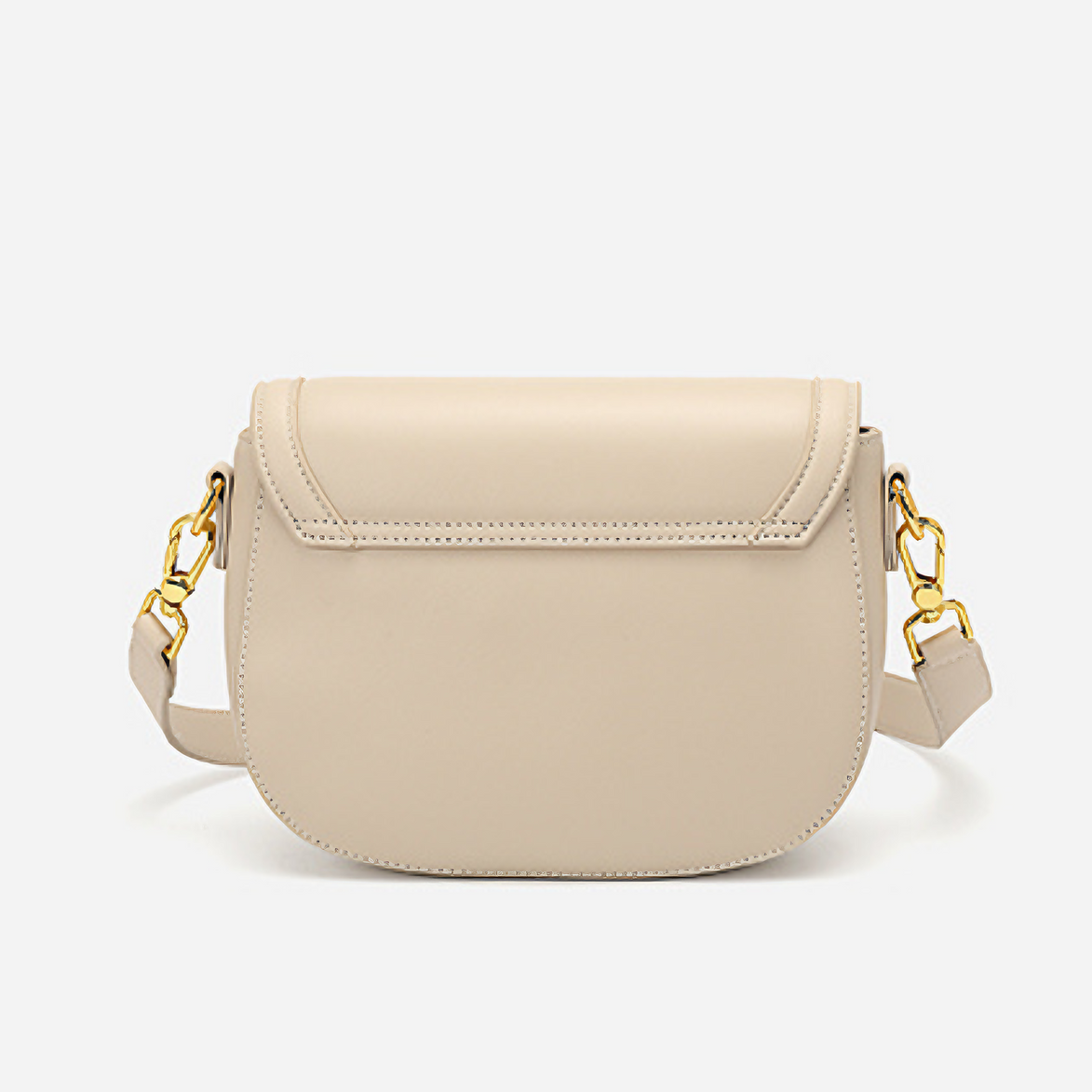 Bolsa pequena em couro split bege - Sereinna