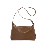 Bolsa feminina média em couro genuíno marrom - Sereinna