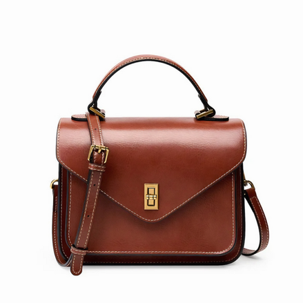 Aure Top-Handle Bag – Genuine Leather