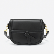 Bolsa pequena em couro split preta - Sereinna