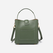 Bolsa feminina pequena em couro genuíno verde - Sereinna