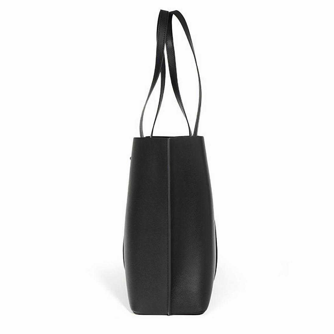 Bolsa feminina grande em couro genuíno preta - Sereinna