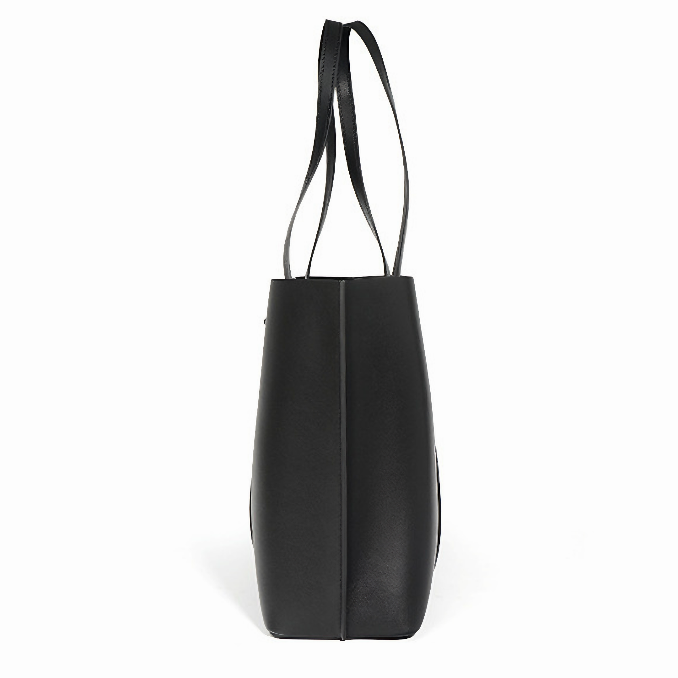 Bolsa feminina grande em couro genuíno preta - Sereinna