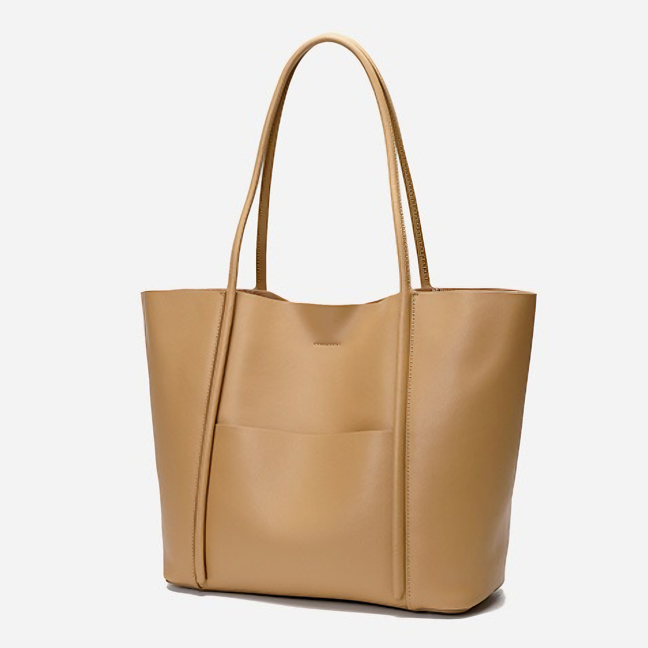Bolsa Feminina Grande em Couro Genuino Marrom com Organizador Interno - Sereinna