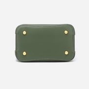 Bolsa feminina pequena em couro genuíno verde - Sereinna