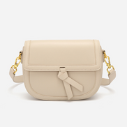 Bolsa pequena em couro split bege - Sereinna