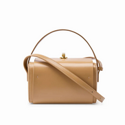 Bolsa Feminina Pequena em Couro Split Caramelo - Sereinna
