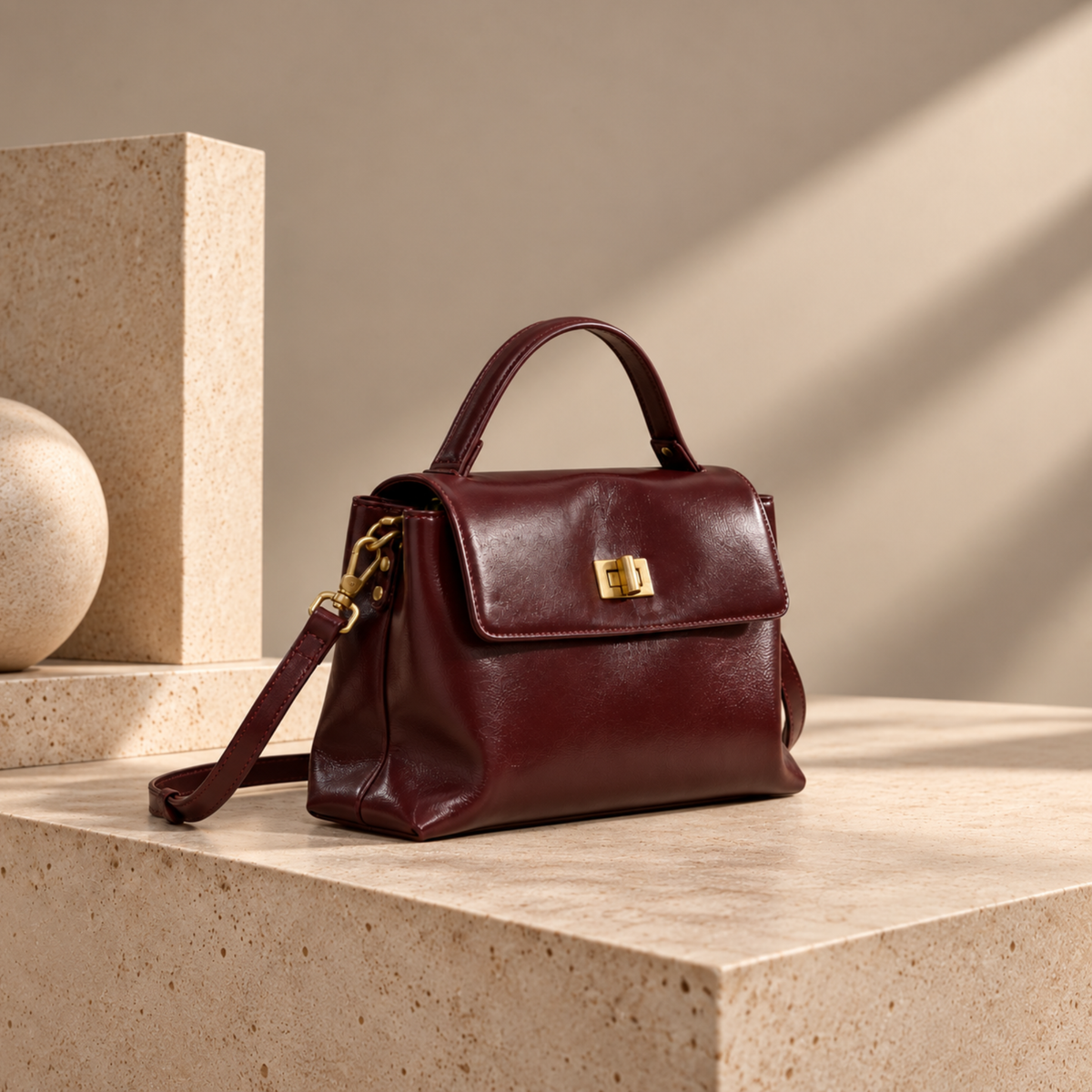 Sloane Top-Handle Bag - Genuine Leather