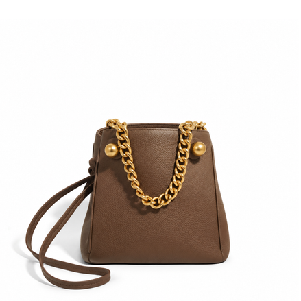 Elara Bucket Bag - Genuine Leather