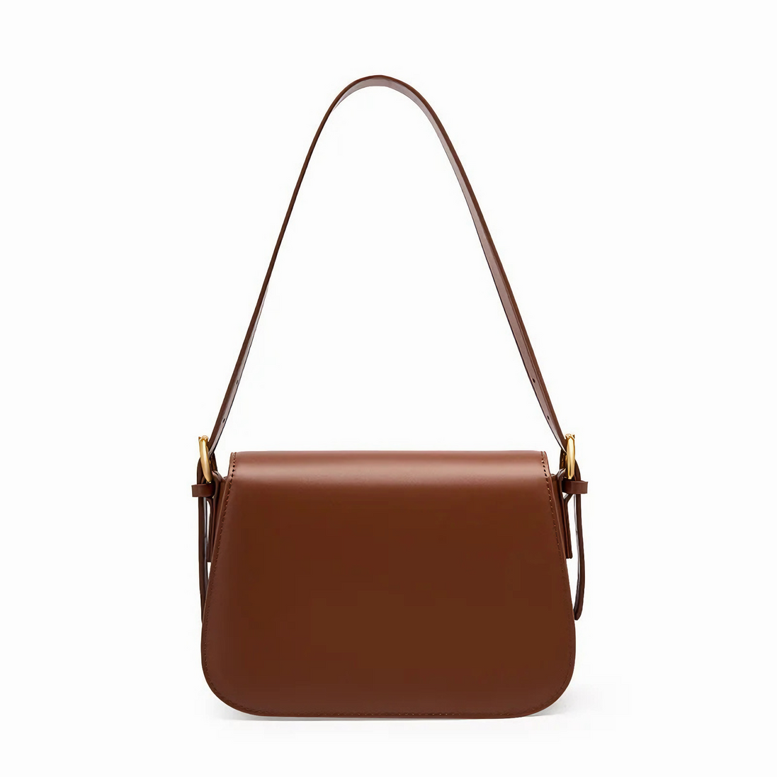 Bolsa feminina pequena em couro genuíno split marrom - Sereinna