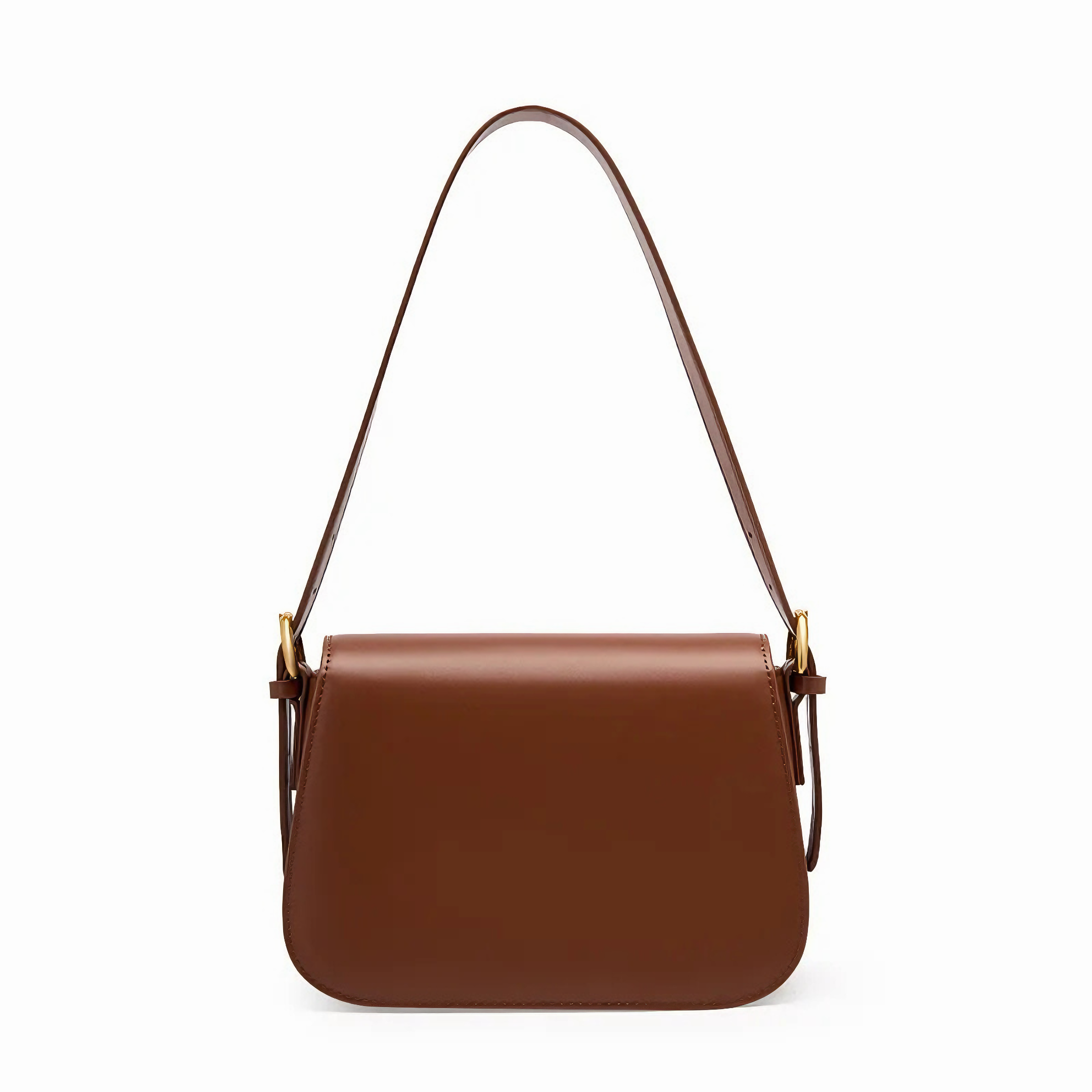 Bolsa feminina pequena em couro genuíno split marrom - Sereinna