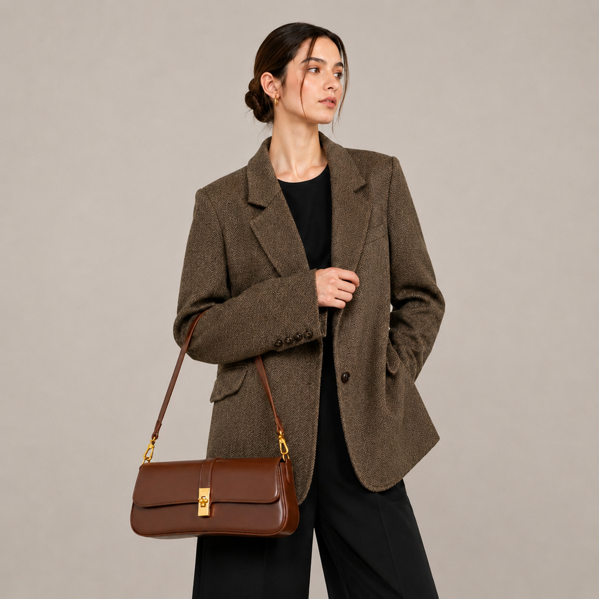 Rowan Shoulder Bag - Genuine Leather